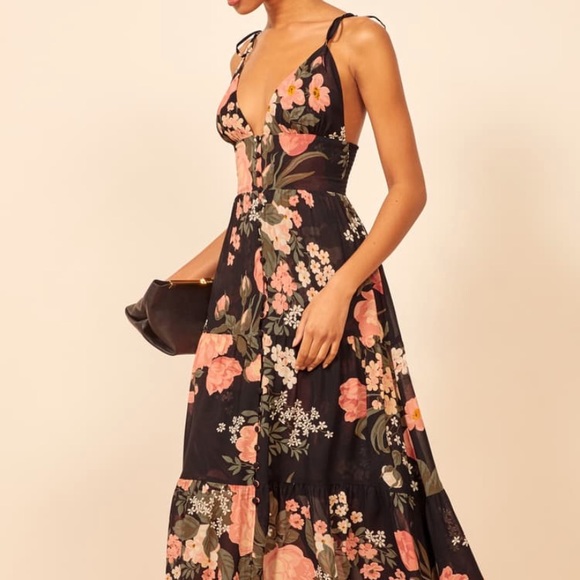 Reformation | Dresses | Reformation Jaden Floral Print Tiered Modi Dress | Poshmark